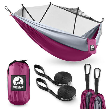 Hängematte mit Moskitonetz MOUNTAIN GOAT HT03 Outdoor Hängematte für 1 Person