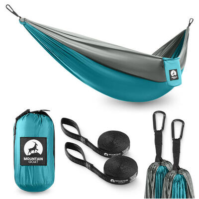 Eenpersoons reishangmat camping outdoor compact lichtgewicht mountain goat