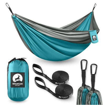 Tweepersoons reishangmat camping outdoor compact lichtgewicht mountain goat