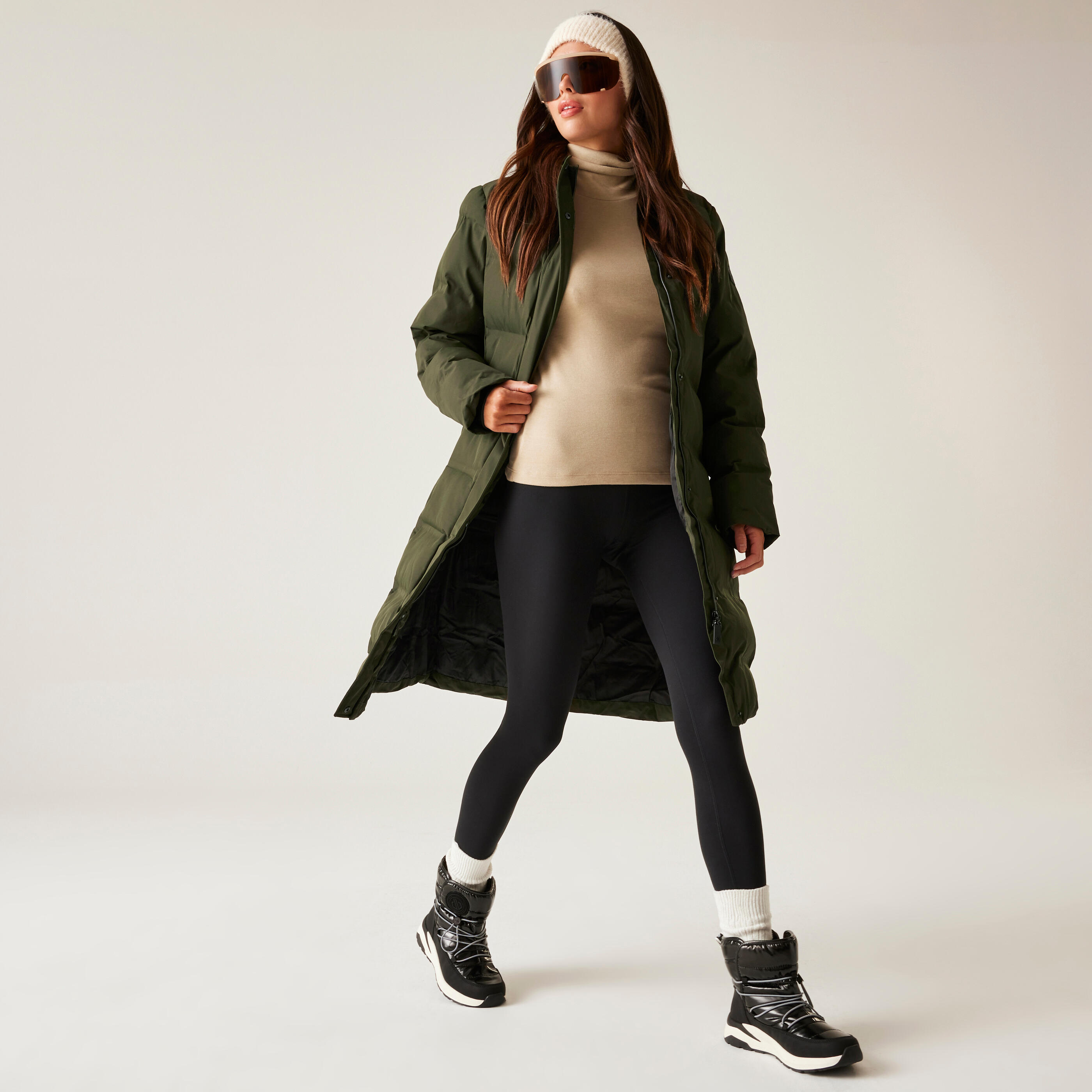 Lange Daunenjacke  mit Kapuze, Damen Dare 2B Wander 2/7