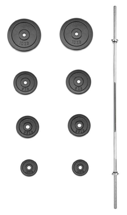 Nakládací činka PREMIUM XL kovová 45 kg 1/1