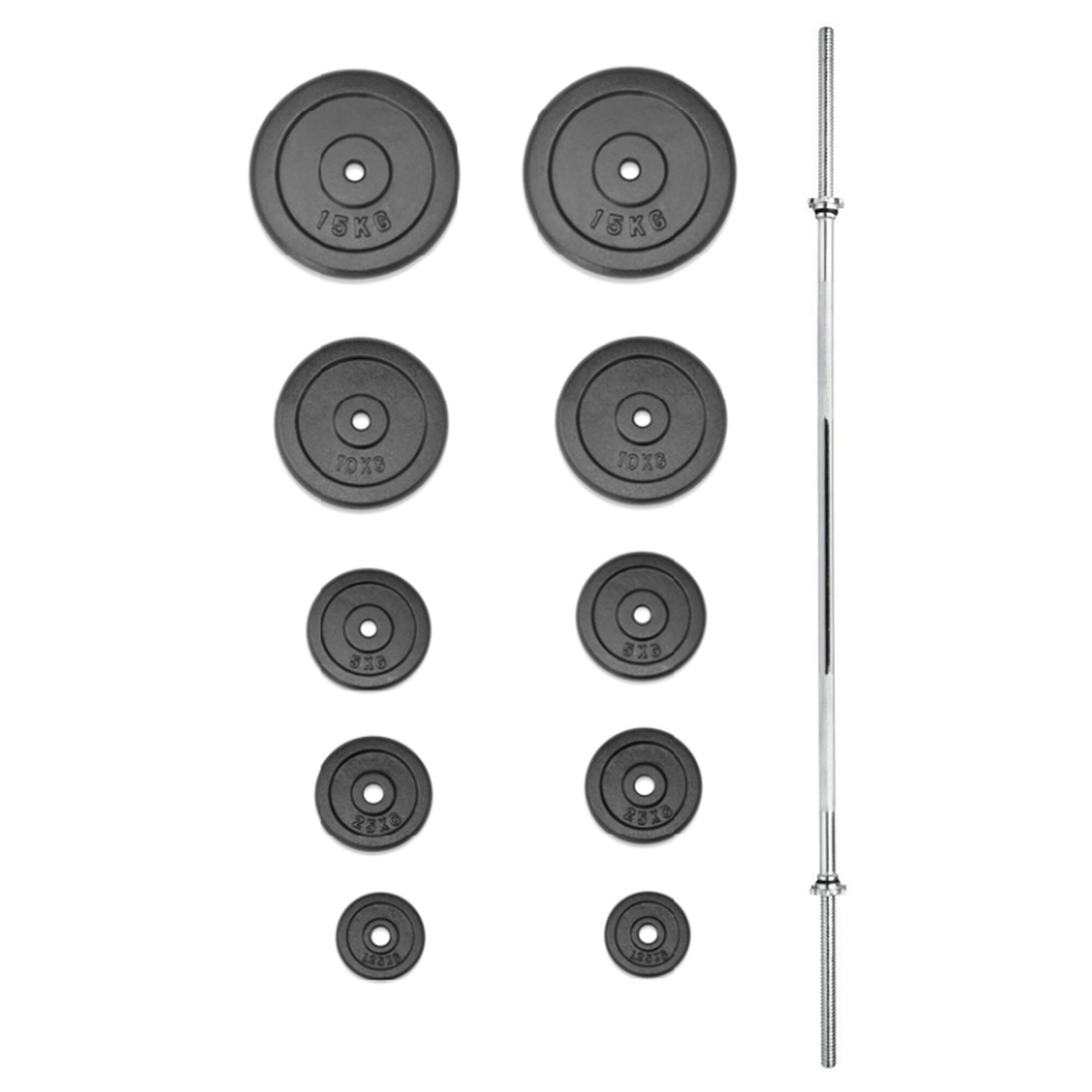 TRINFIT Nakládací činka PREMIUM kovová 75 kg