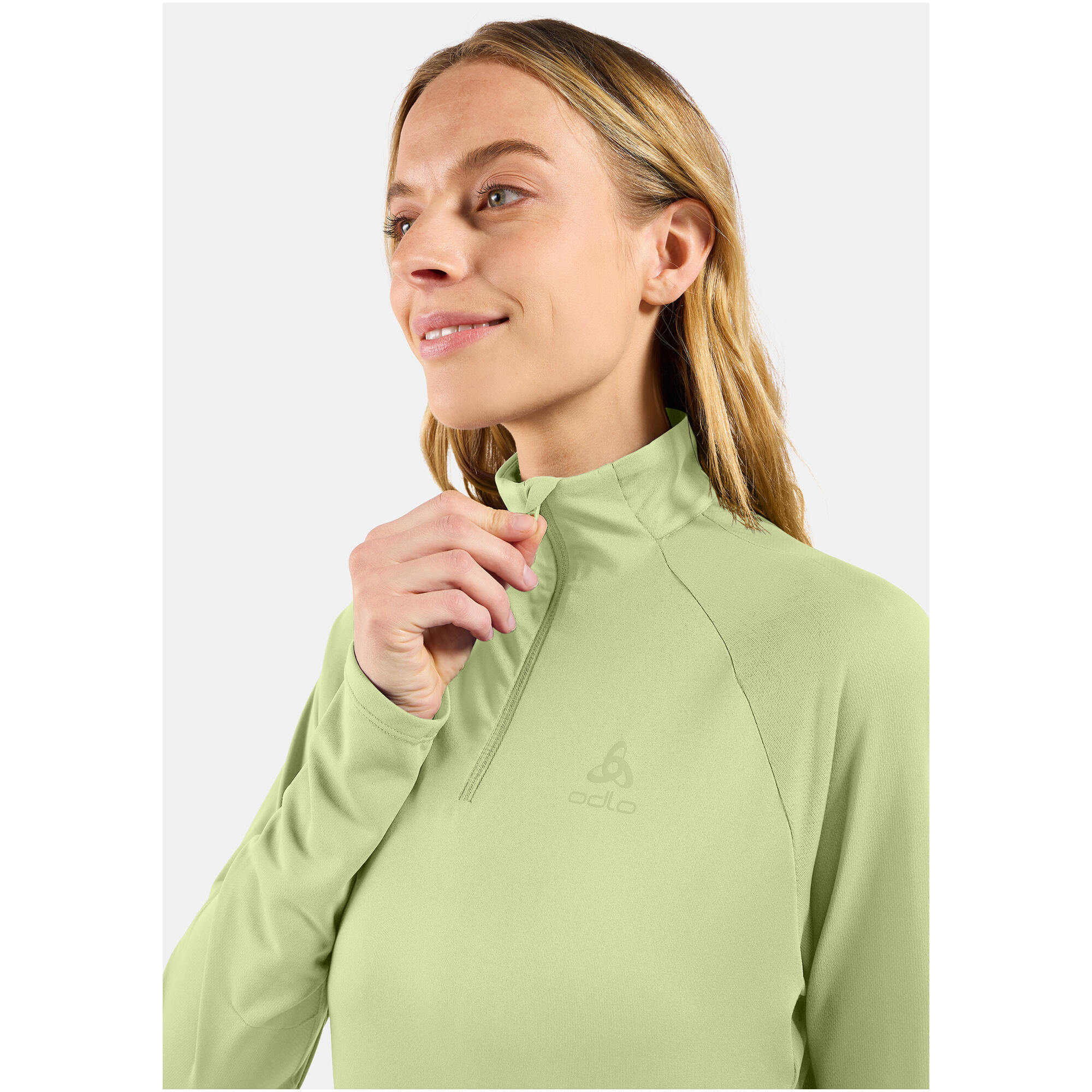 Essentials Ceramiwarm mid layer met halve rits ODLO 4/6