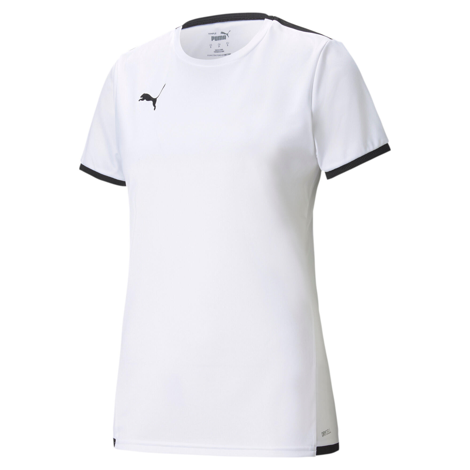 Puma - Maillot Femme Puma Team Liga - Maillot Manches Courtes - Blanc - 36 Xs - Decathlon