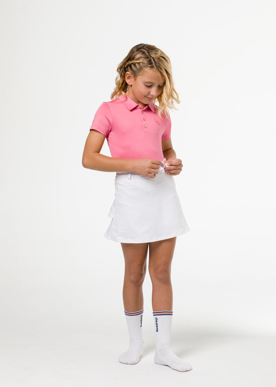 Witte golfbroek voor meisjes 4/5