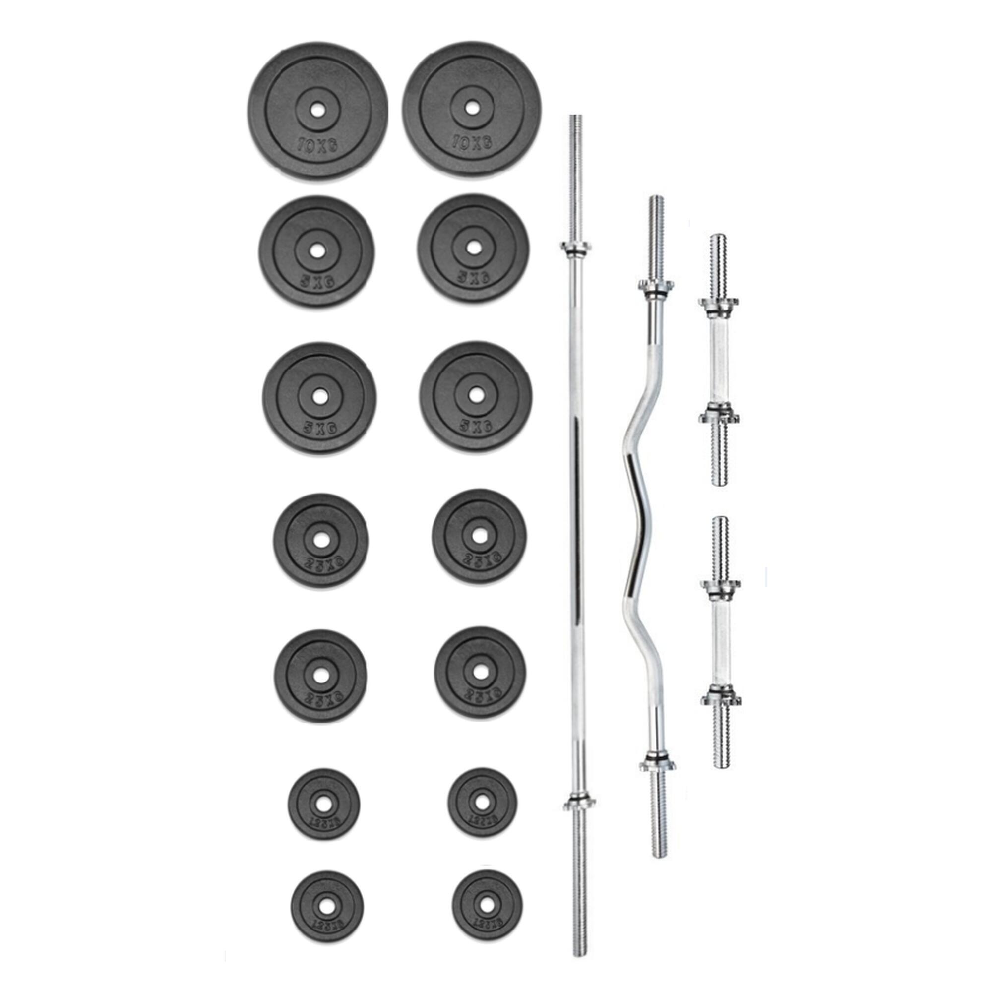 TRINFIT Činkový set PREMIUM XL kovový 80 kg