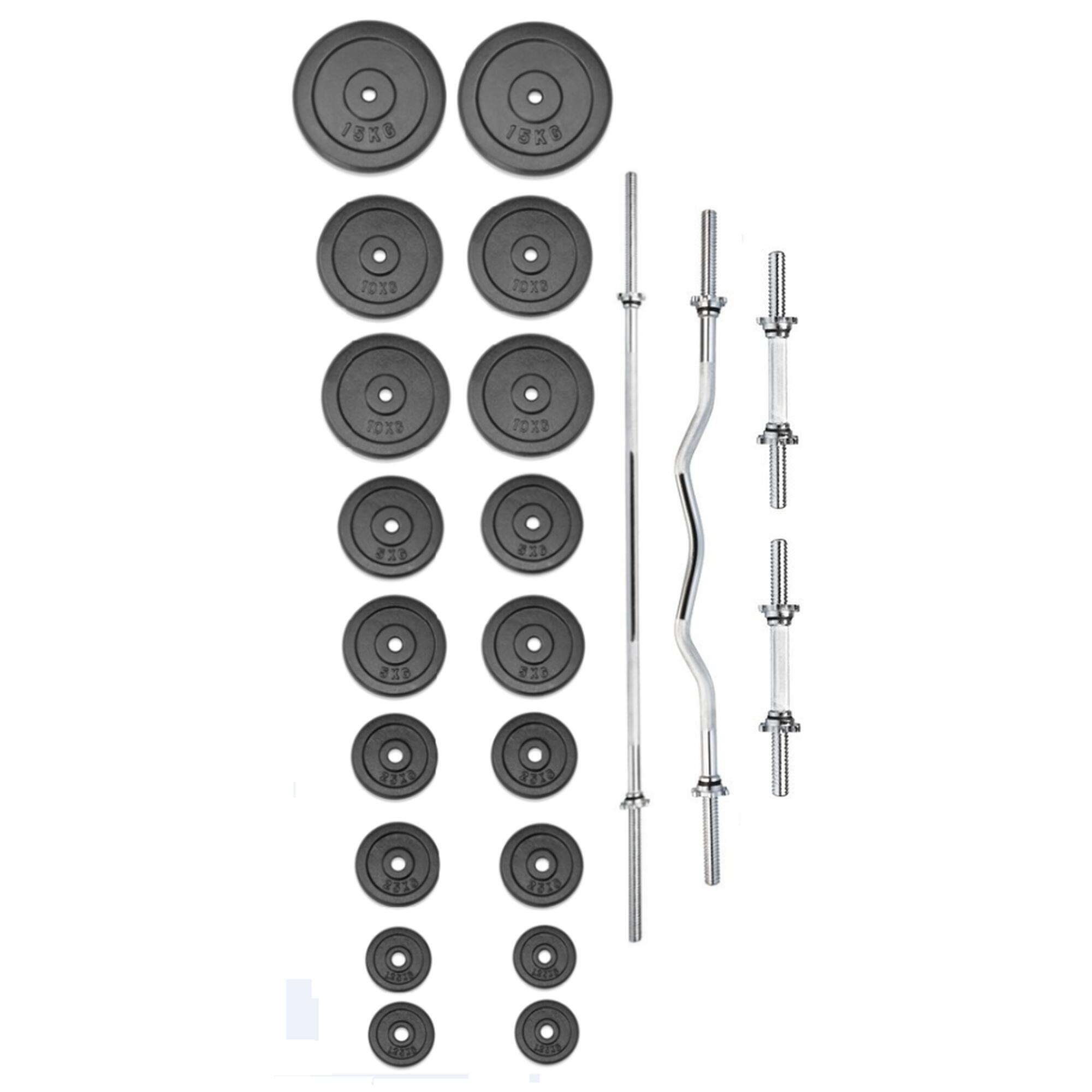TRINFIT Činkový set PREMIUM XL kovový 130 kg