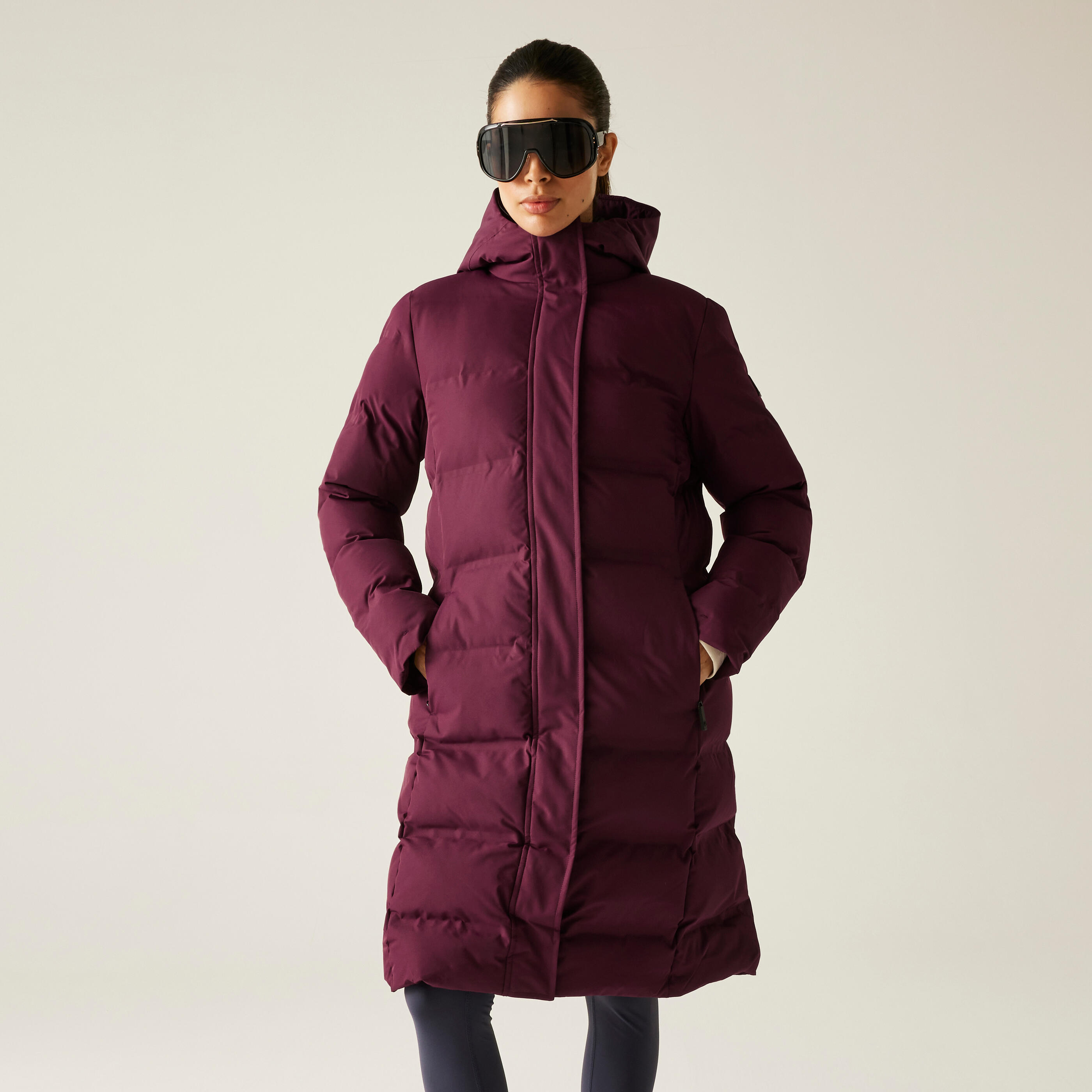Lange Daunenjacke  mit Kapuze, Damen Dare 2B Wander 3/7
