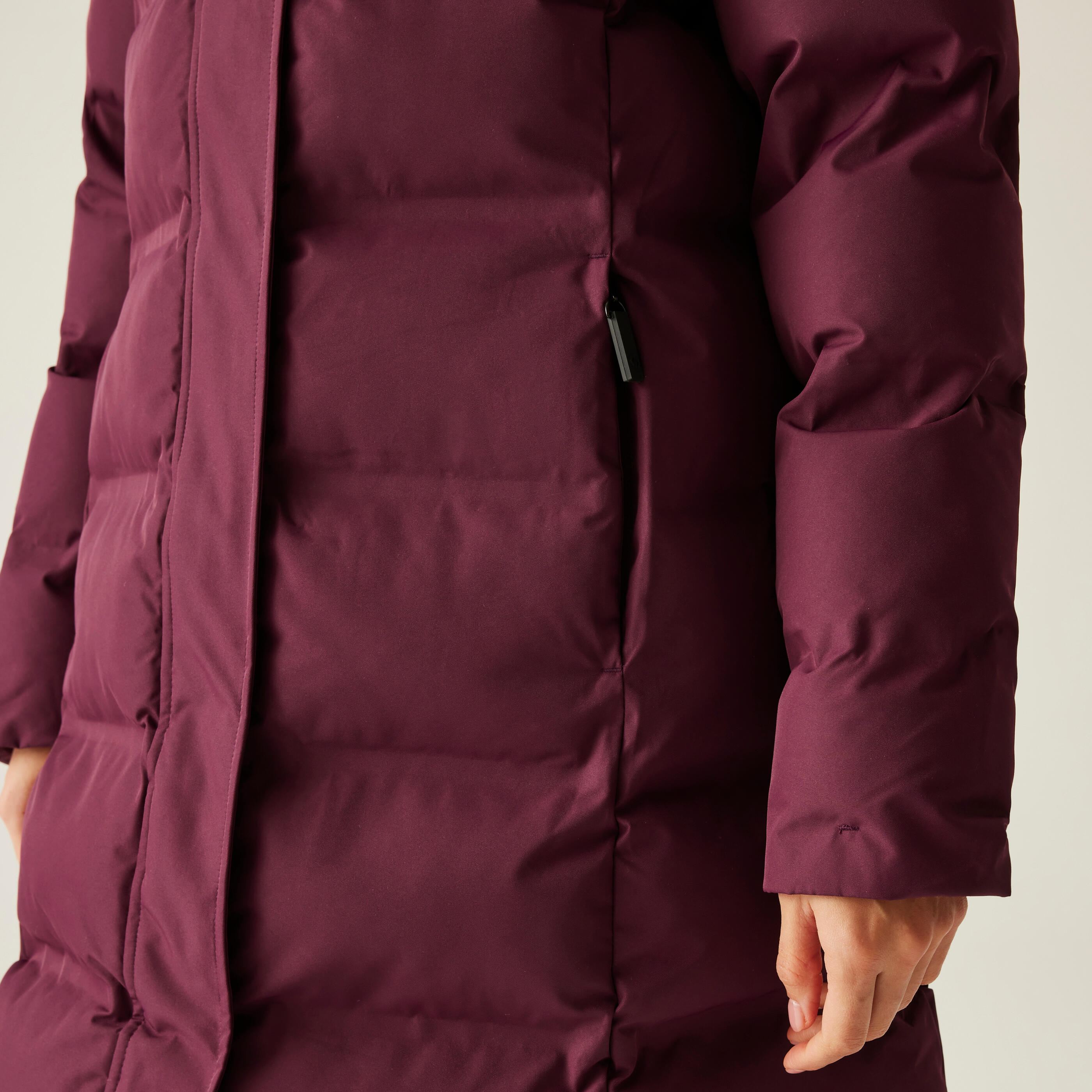 Lange Daunenjacke  mit Kapuze, Damen Dare 2B Wander 5/7