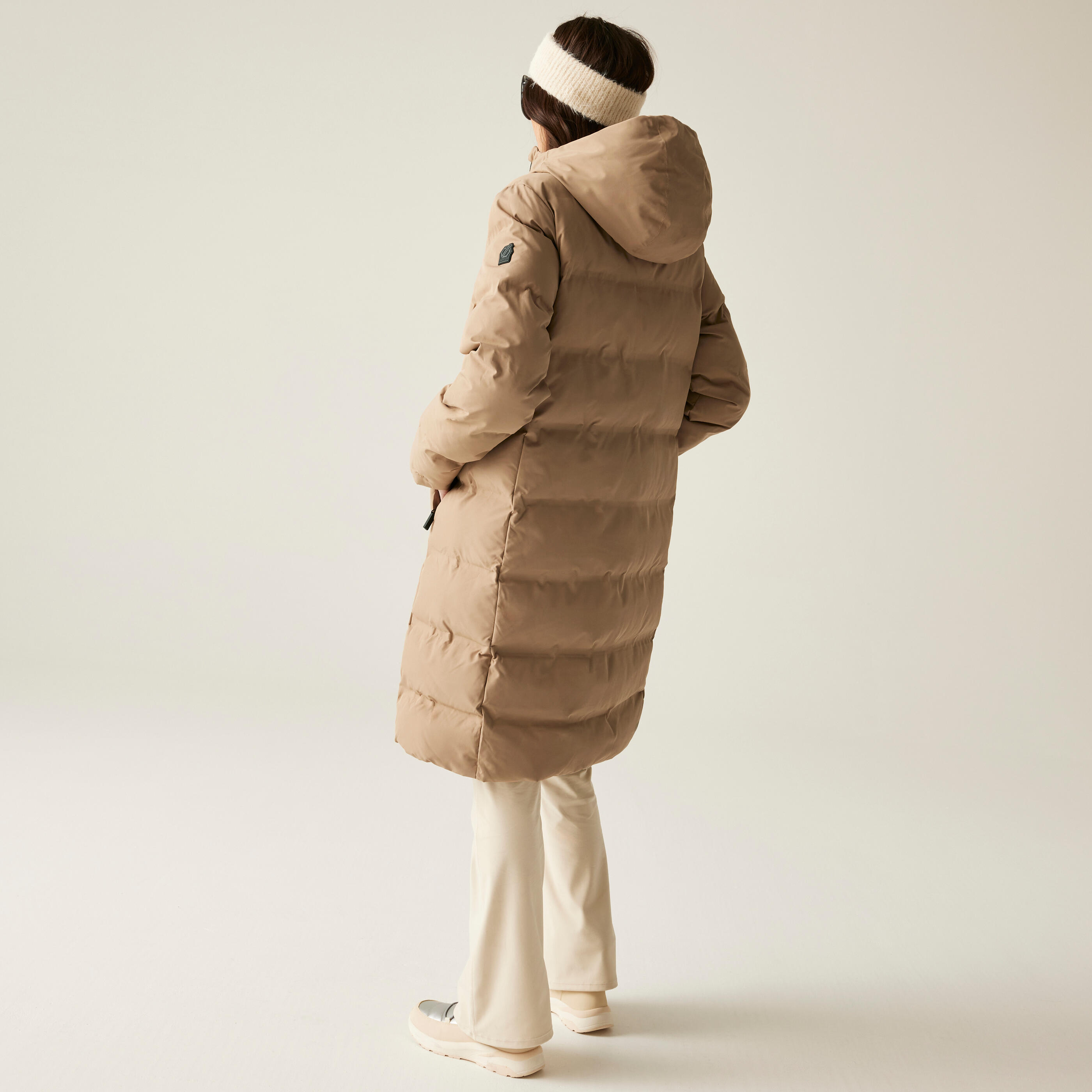 Lange Daunenjacke  mit Kapuze, Damen Dare 2B Wander 6/7