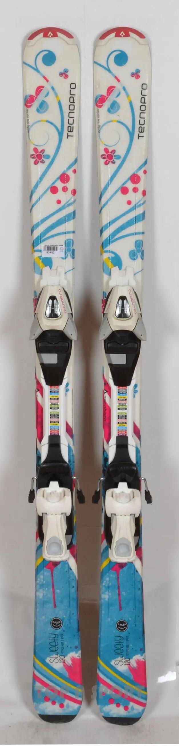 RECONDITIONNE - Skis junior Tecno Pro SWEETY Girl white/pink - BON 2/5
