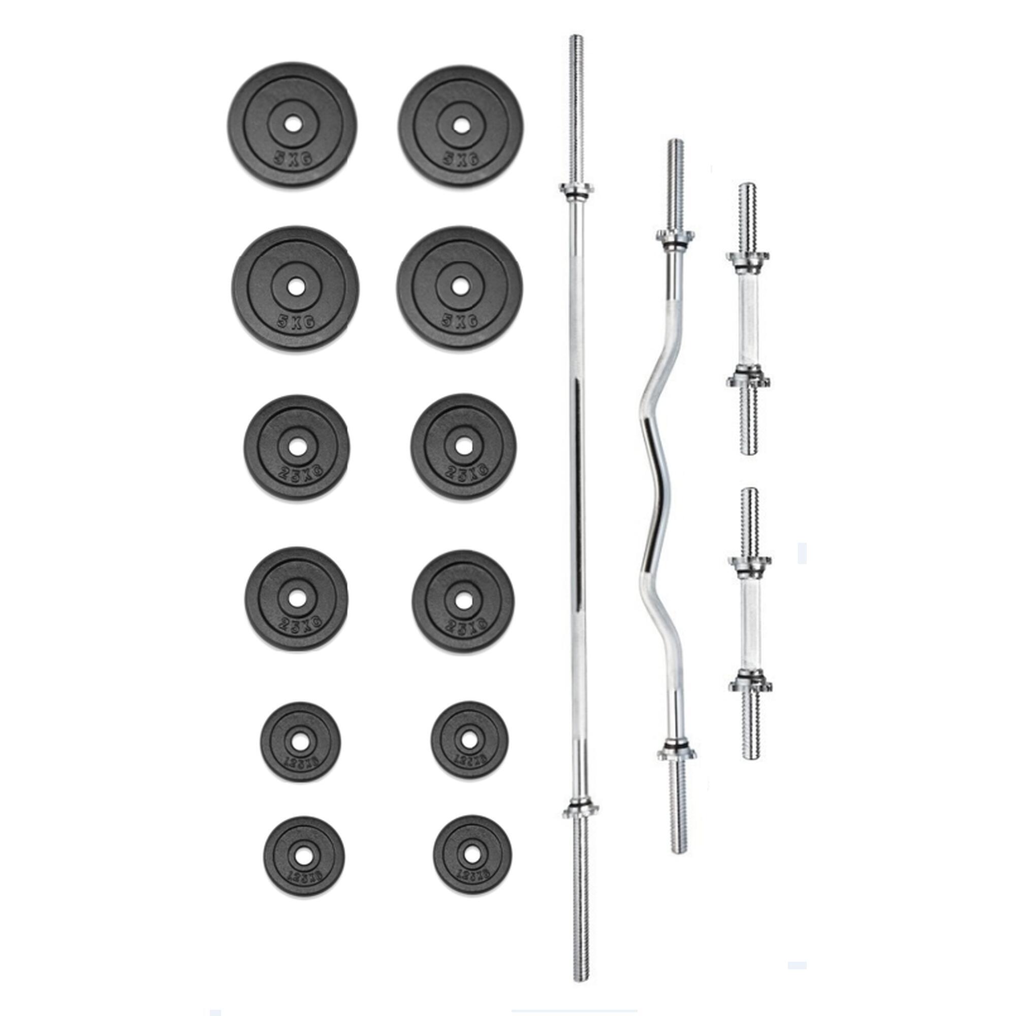 TRINFIT Činkový set PREMIUM XL kovový 60 kg