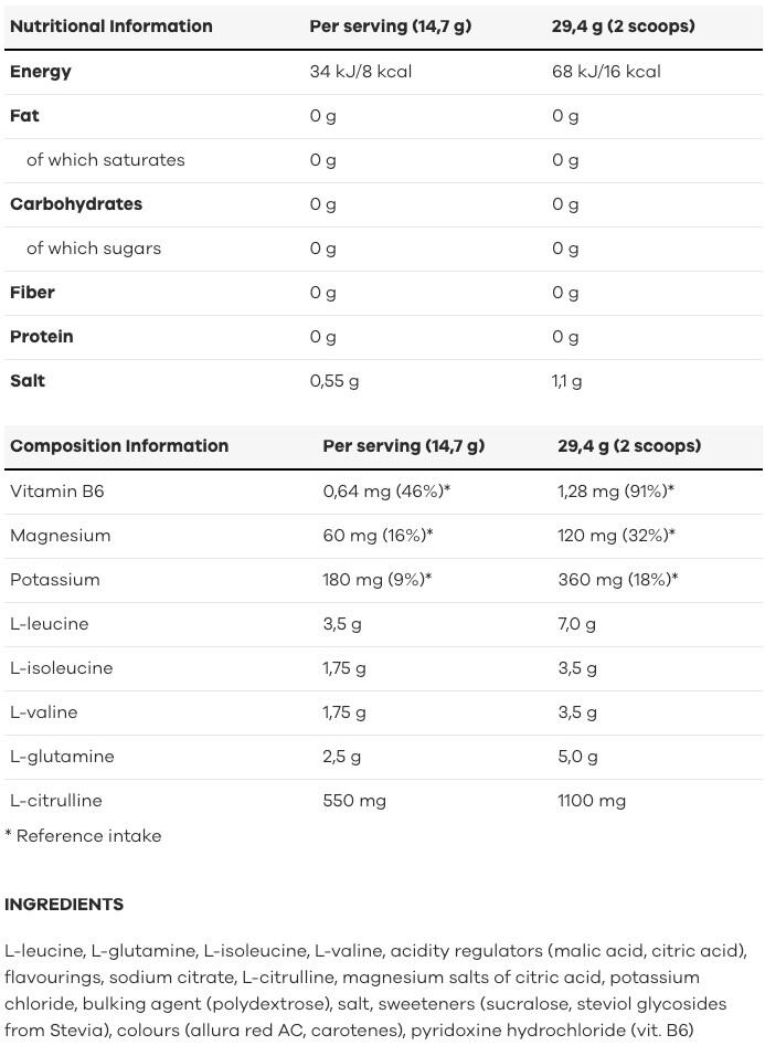 BCAA en poudre - Xtend BCAA - Punch au Fruit Frappé 3/3