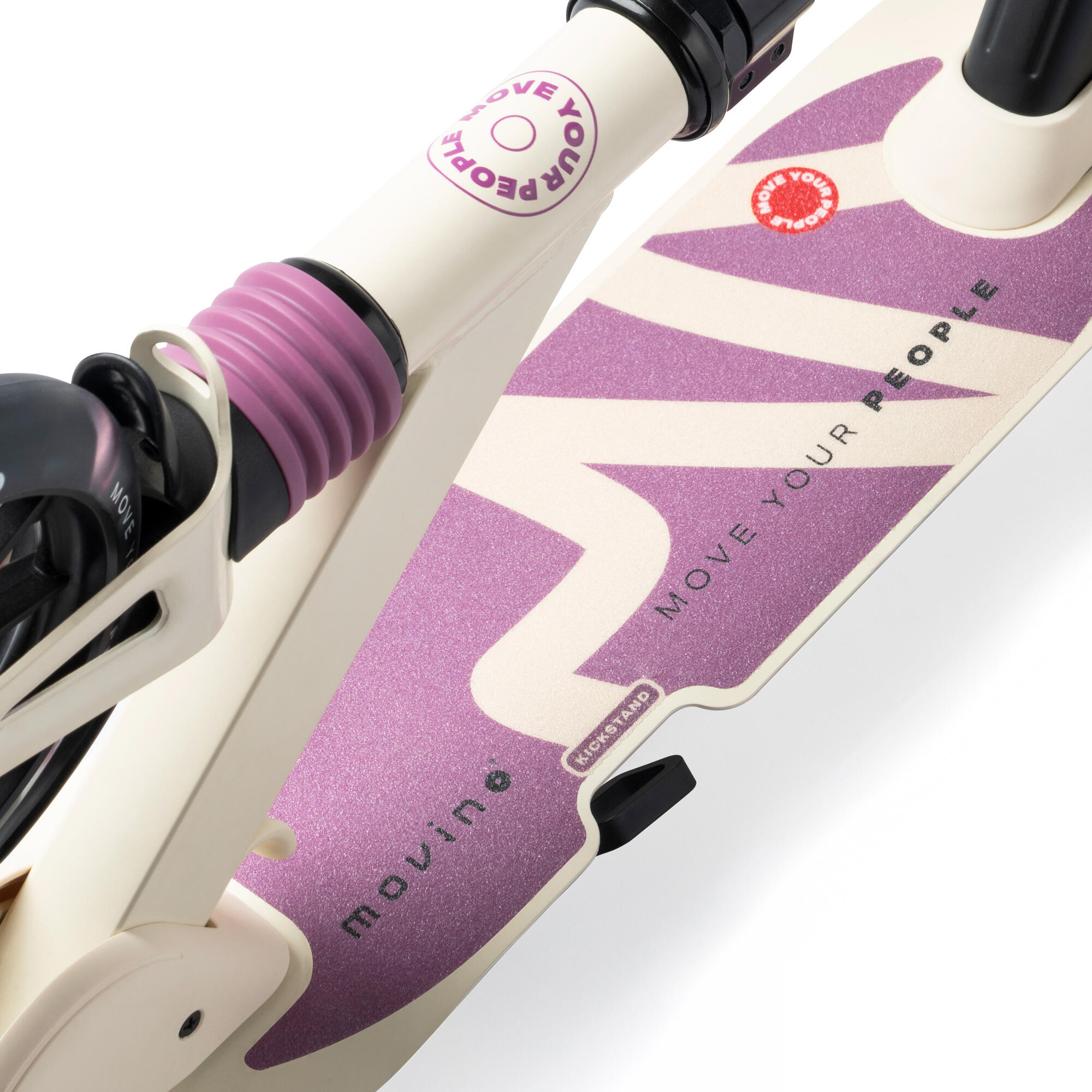 Patinete plegable para niños, ruedas LED, manillar ajustable Movino City Light 2/8