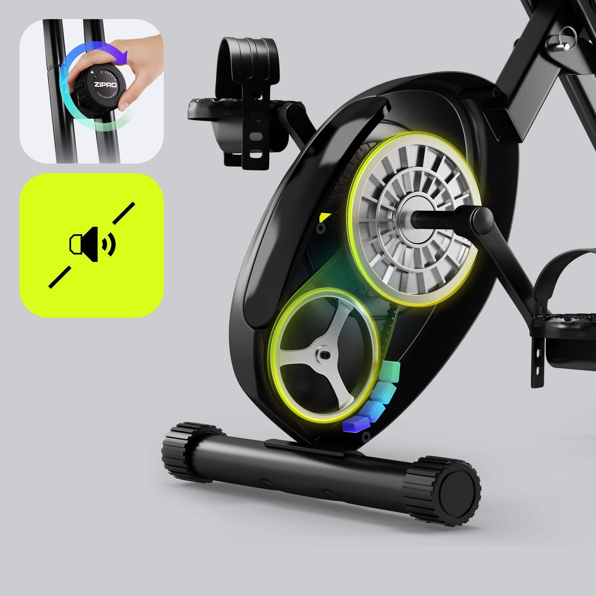 Складаний велотренажер Zipro Eclipse X