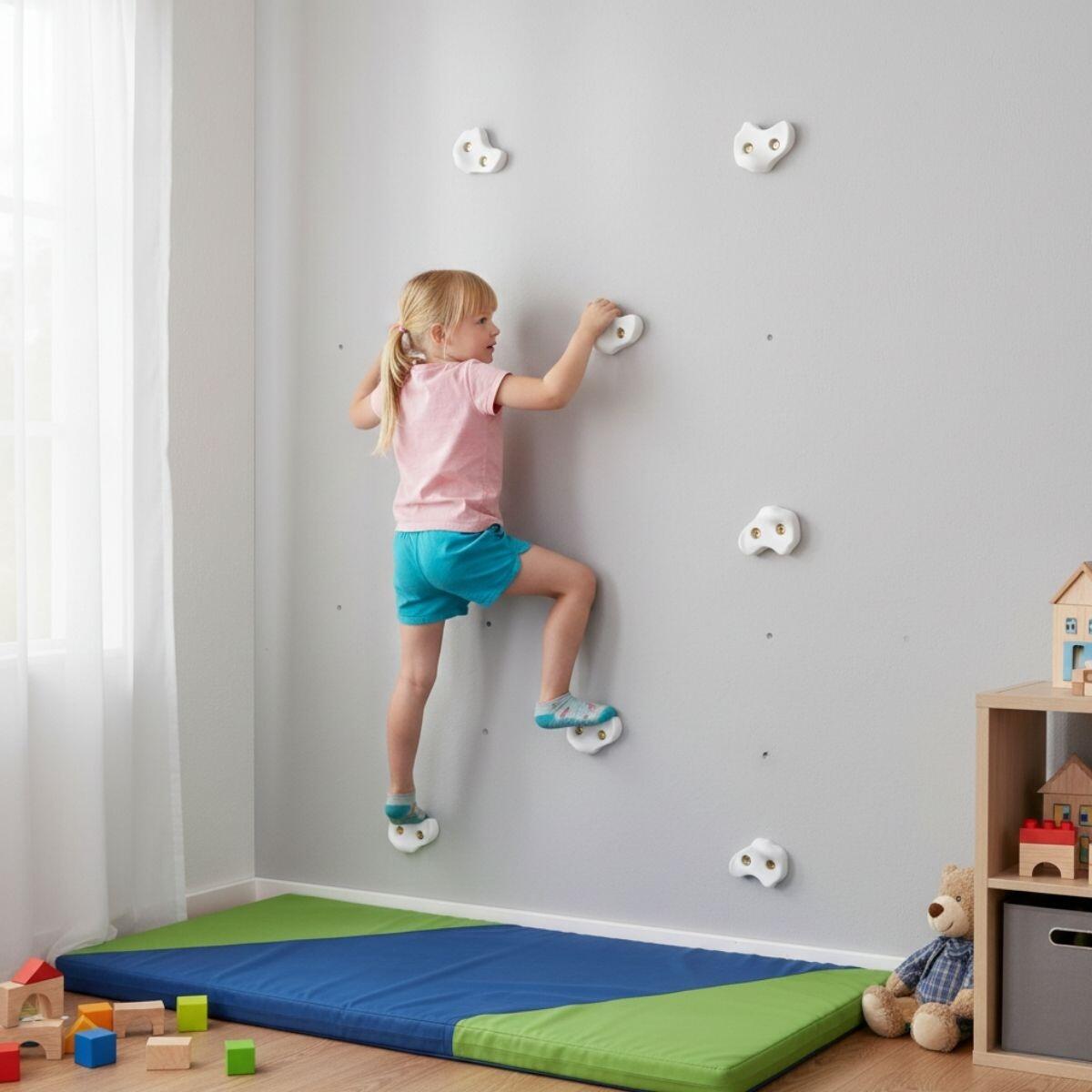 griffes d'escalade M 6 pcs blanc 4/5