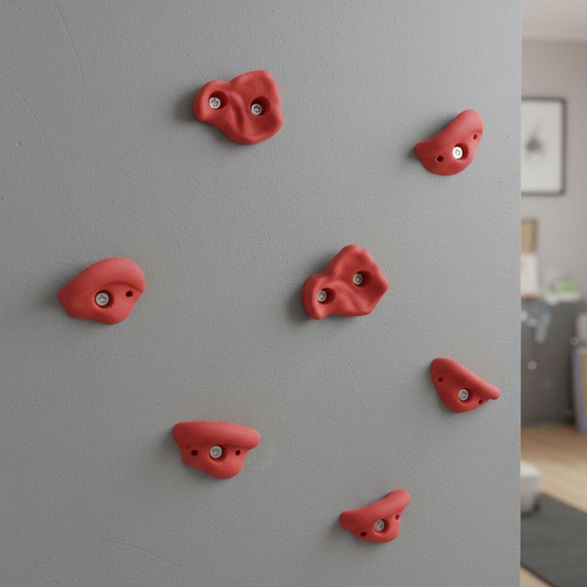 Poignées d'escalade M 6 pcs rouge 5/5
