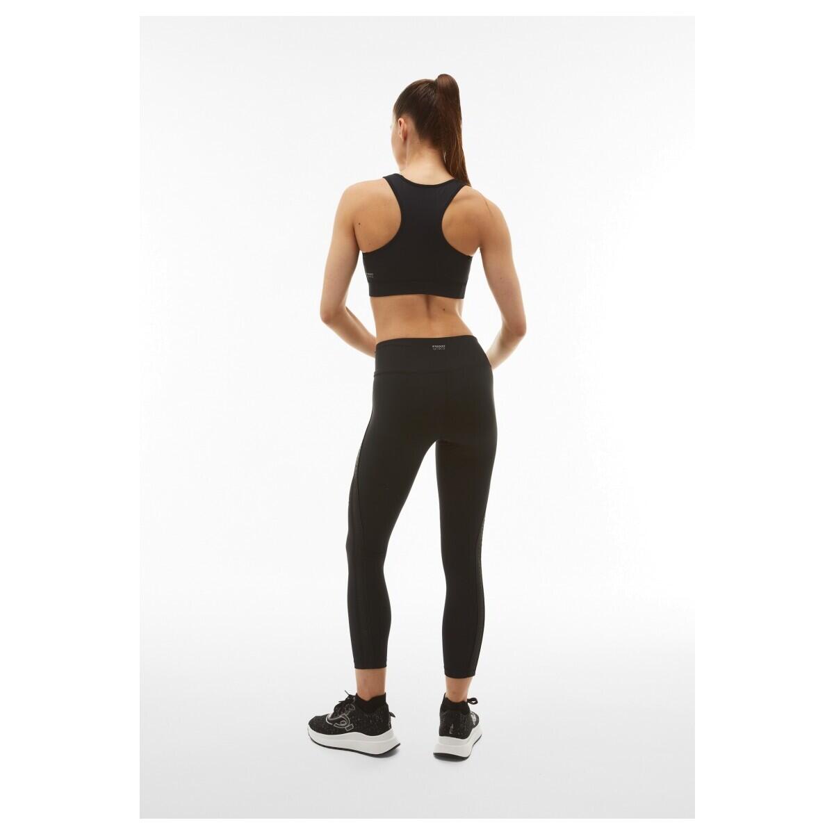 Mallas leggings SuperFit 7/8 con cinta de logotipo e inserciones de rejilla 3/7