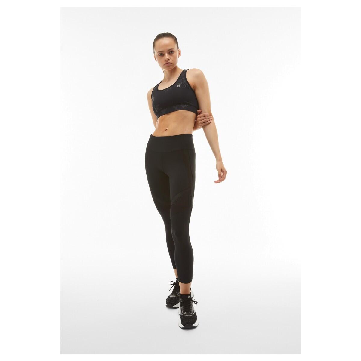 Mallas leggings SuperFit 7/8 con cinta de logotipo e inserciones de rejilla 2/7