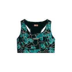 Brassière de sport en tissu technique motif floral