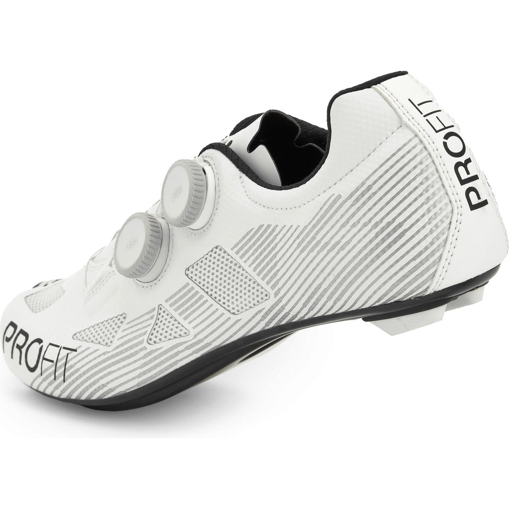 Zapatillas de ciclismo de carretera carbono unisex Profit Dual Spiuk blanco 4/5