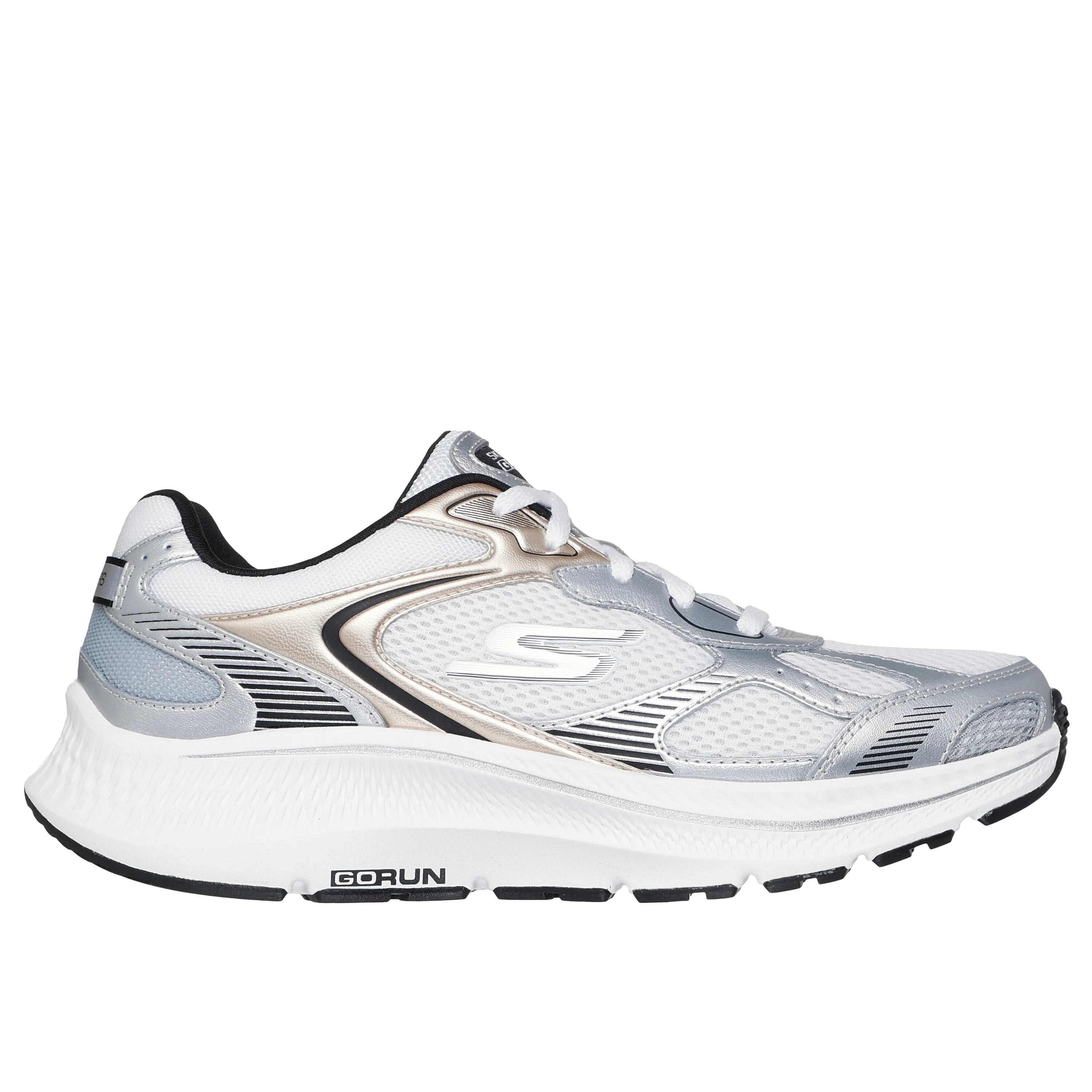 Skechers - Chaussures De Running Femme Skechers Go Run Consistent 2.0 Volt - Chaussures D'Athlétisme - Blanc|gris - 36 - Decathlon