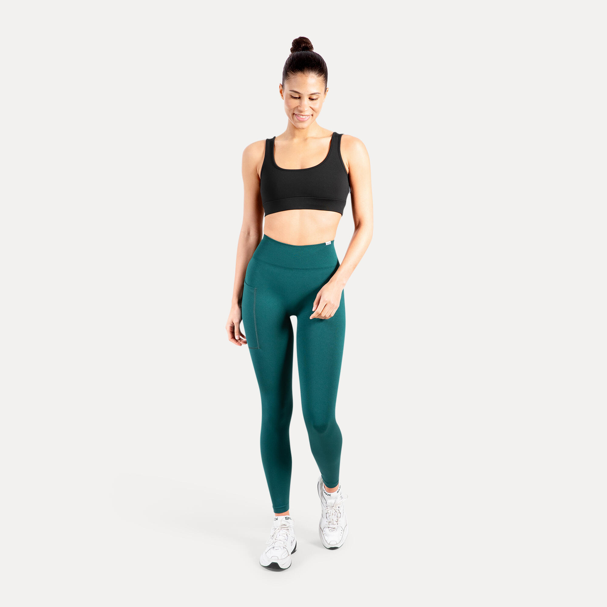 Damen Leggings Amaze Pro Pocket Dunkelgrün 3/5