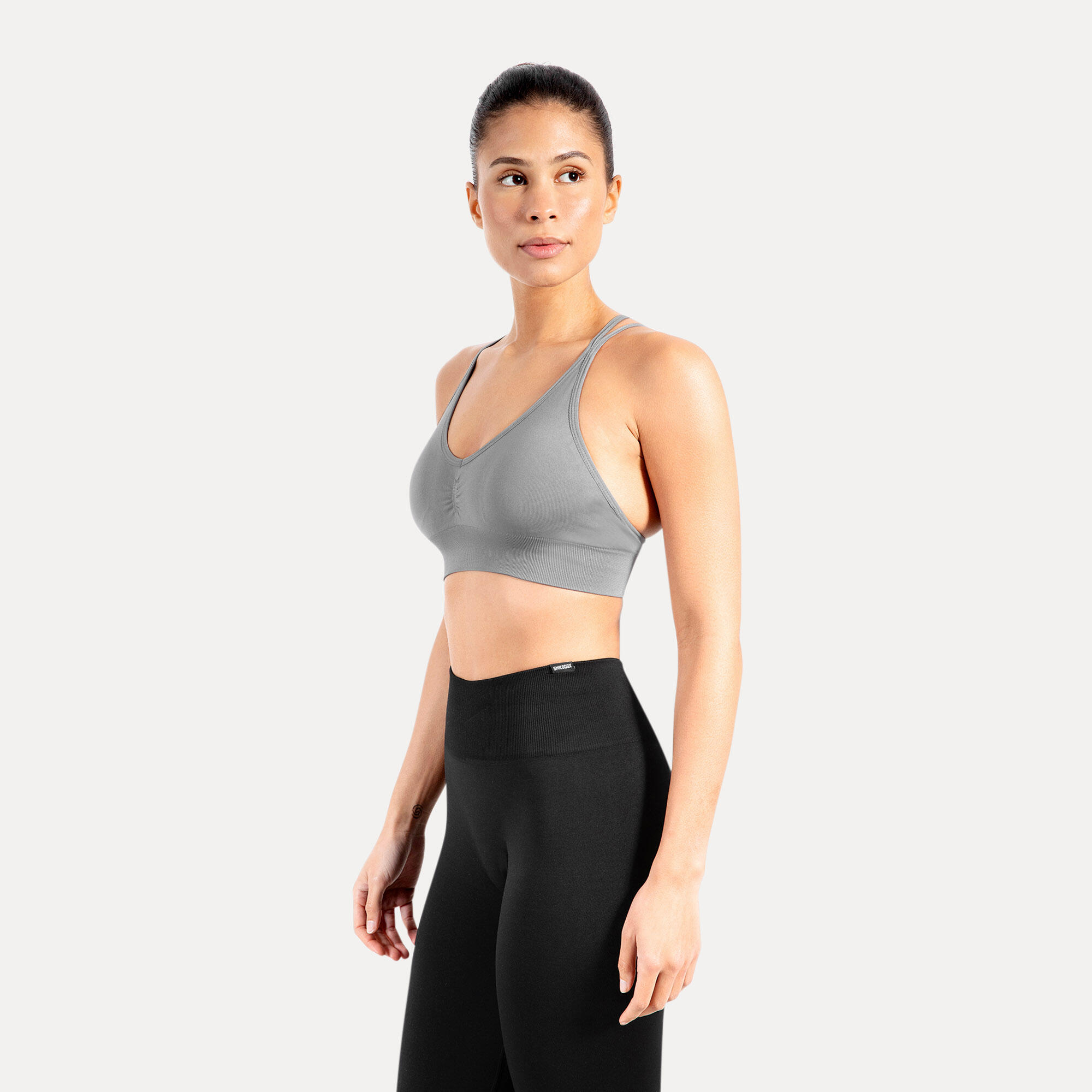 Damen Sport BH Maria Solid Grau 2/5