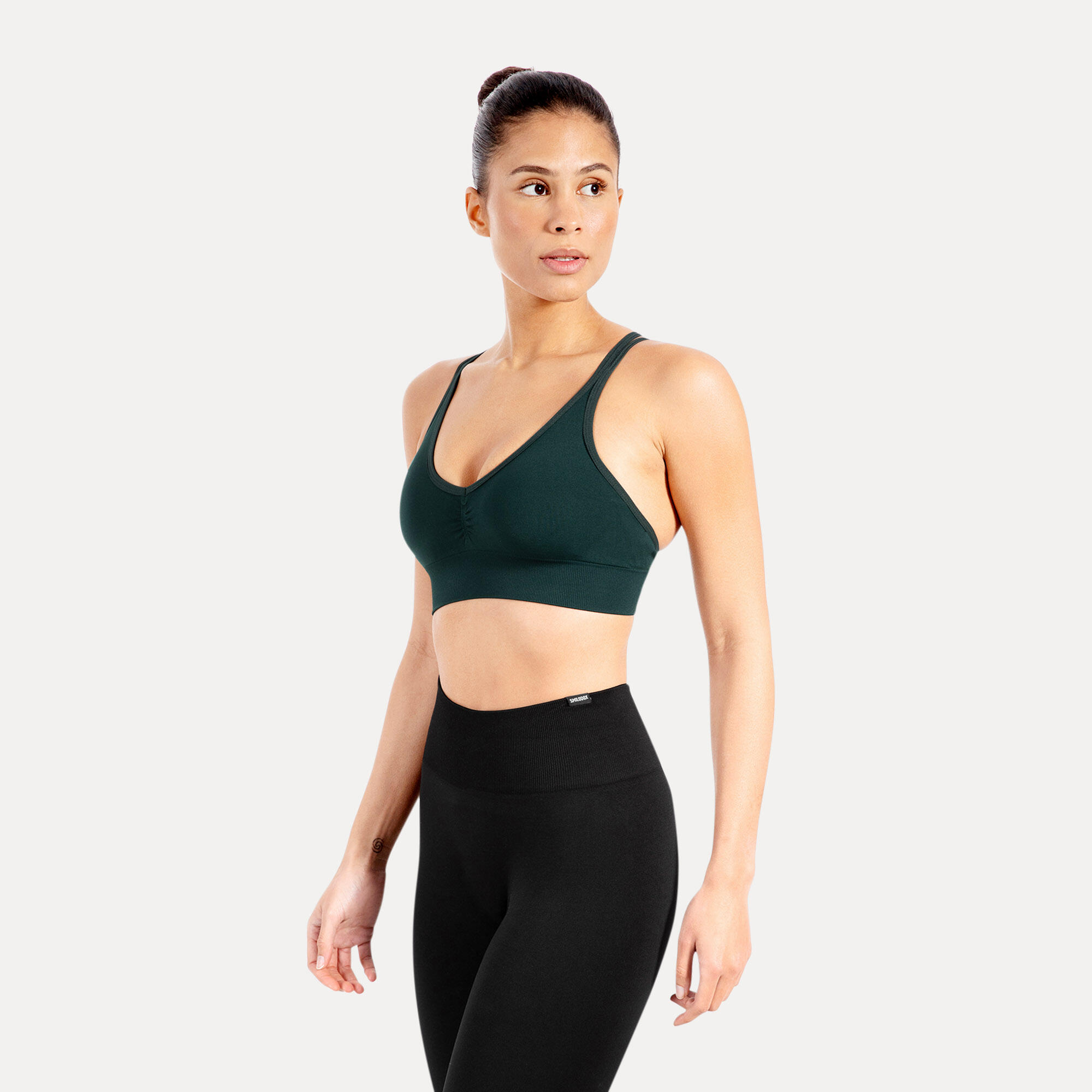 Damen Sport BH Maria Solid Petrol 2/5