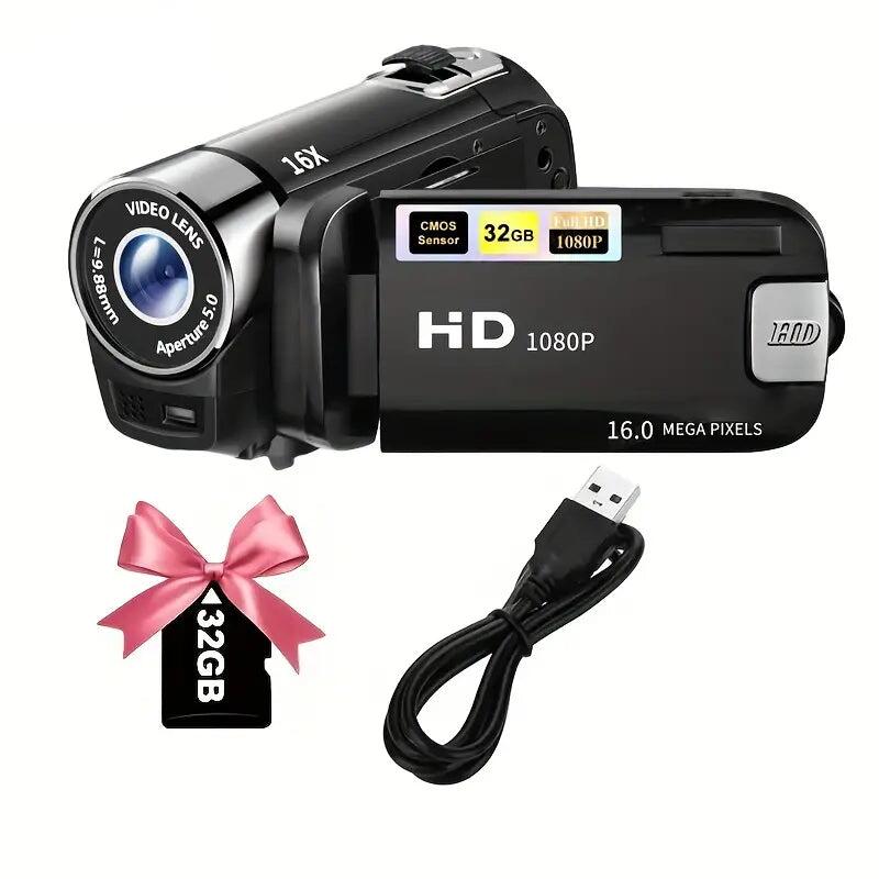 NNETM Black 270Â° Rotating LED Flip Screen Camera