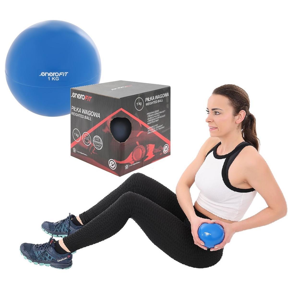 Piłka wagowa wypełniona piaskiem Enero Fit 1 kg 6/6