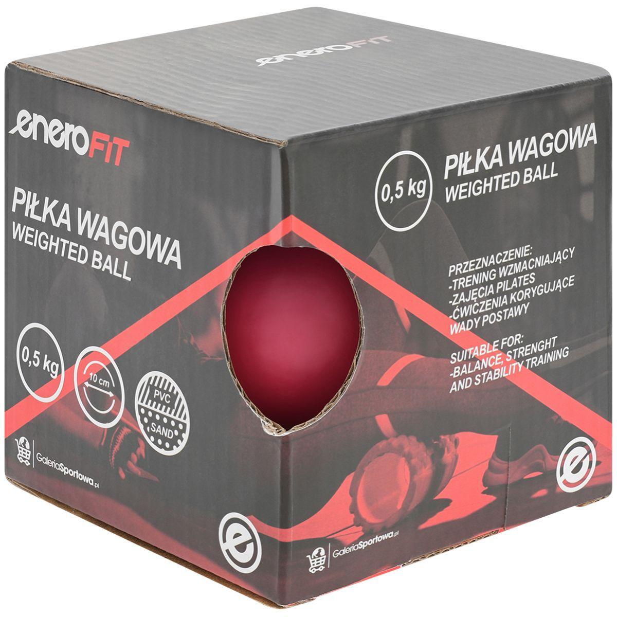 Piłka wagowa wypełniona piaskiem Enero Fit 0,5 kg 5/6