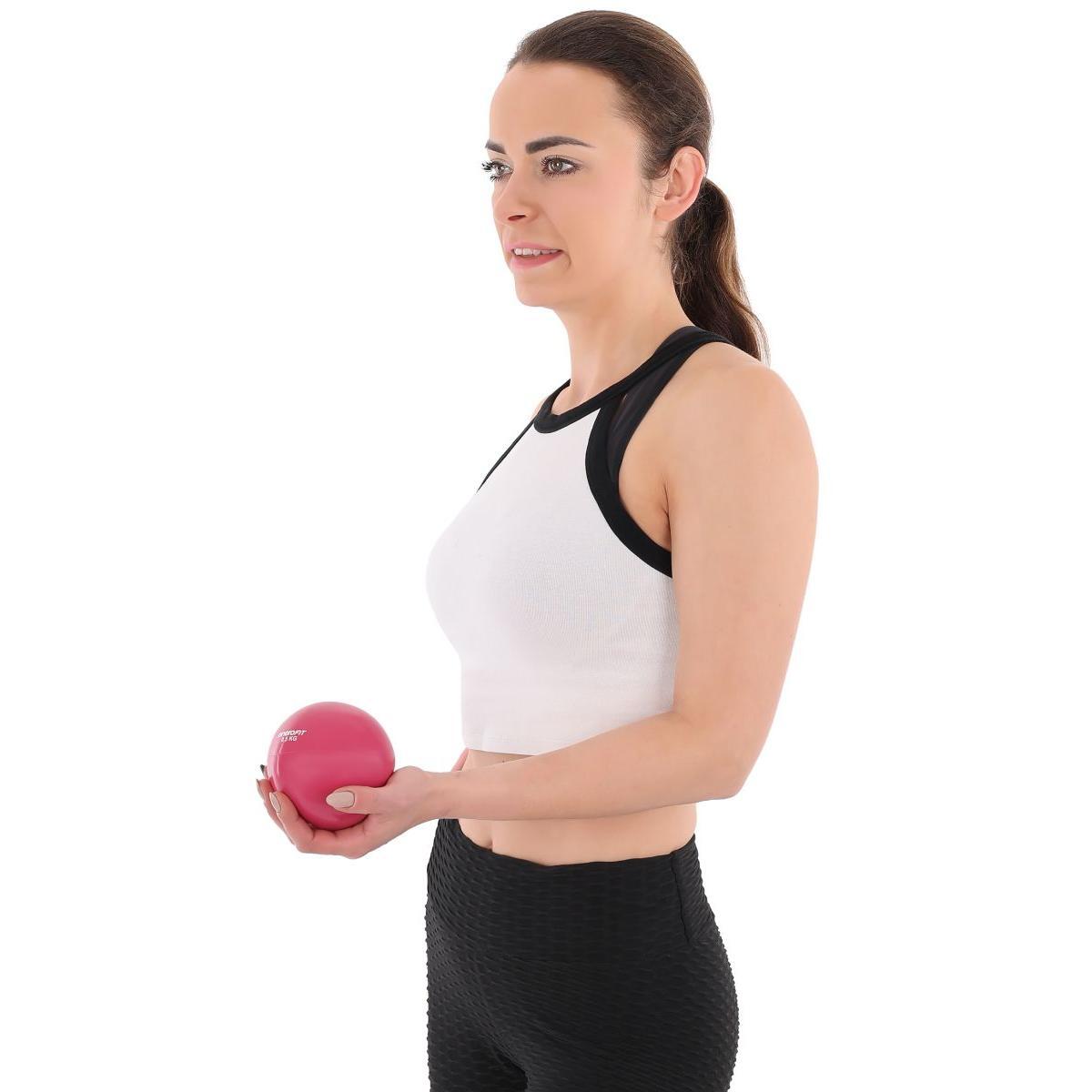 Piłka wagowa wypełniona piaskiem Enero Fit 0,5 kg 4/6