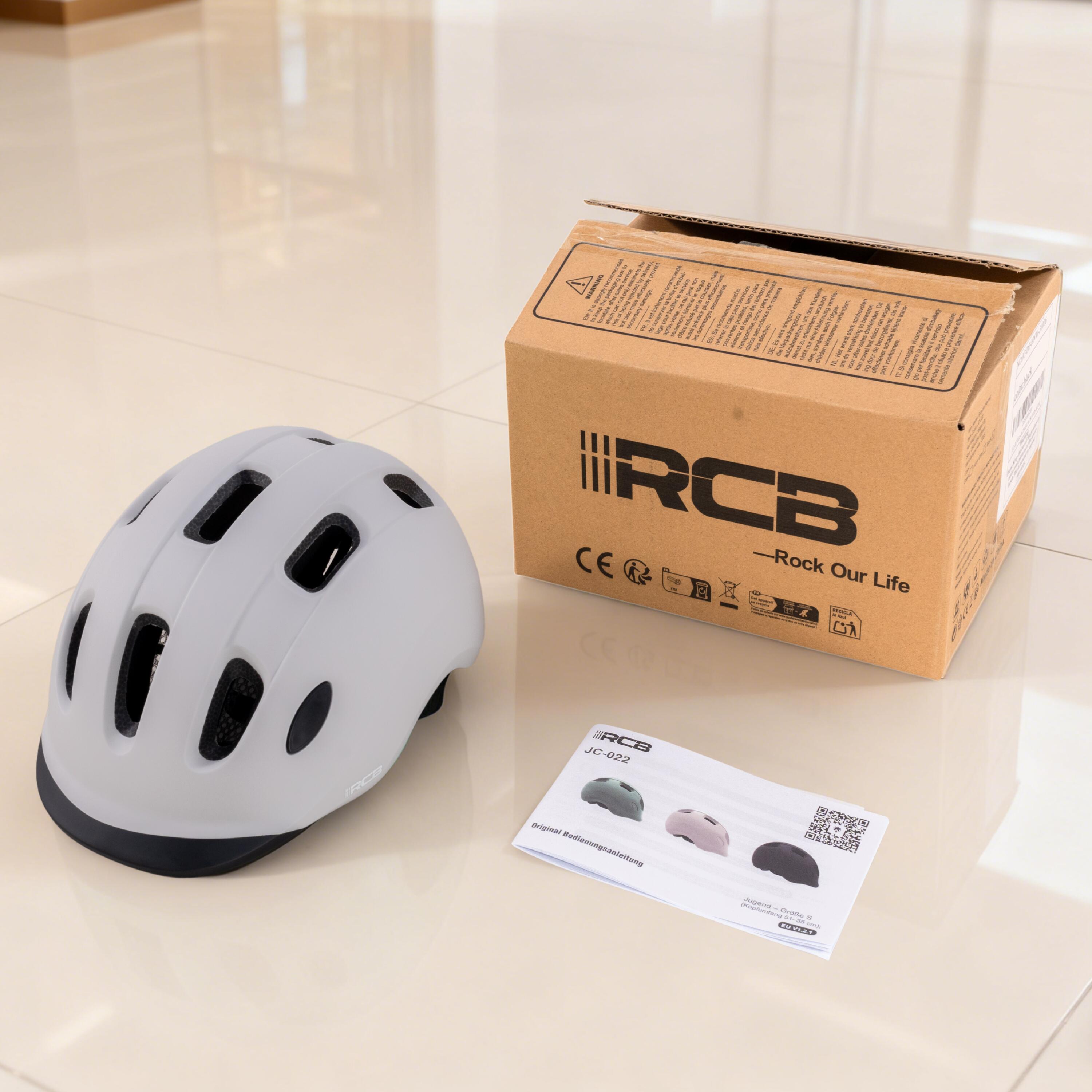 Casco sportivo JC-022 per giovani 8–16 anni – Grigio 6/7