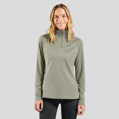 Essentials ceramiwarm mid layer met halve rits odlo