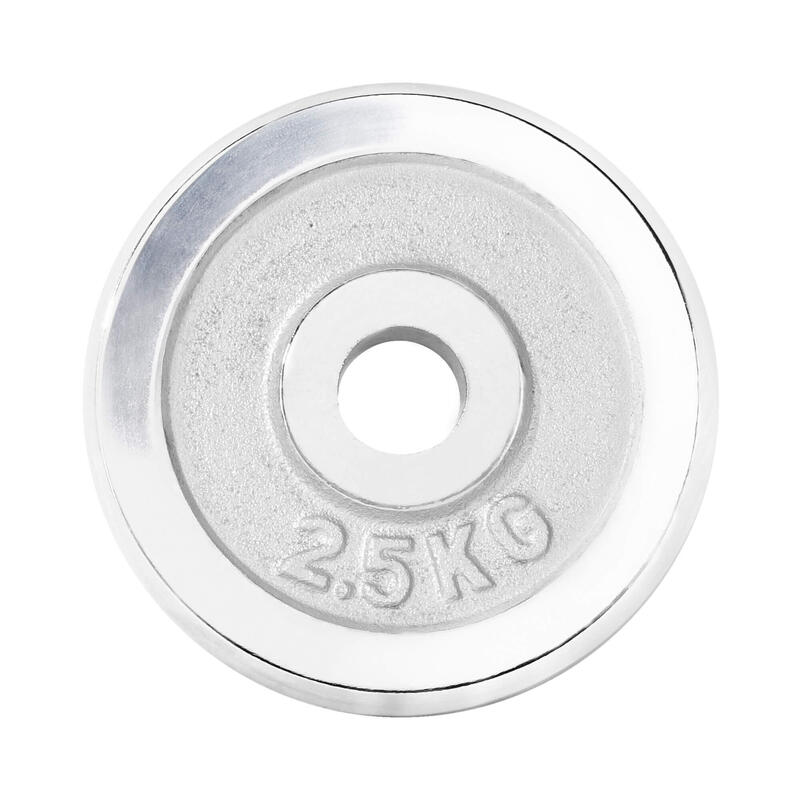 Set de 2 Gantere cu piulite 27,5 KG cu discuri cromate