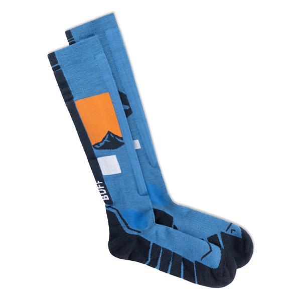 Calcetines HW lana merino extra largos Unisex Buff Azul 2/3