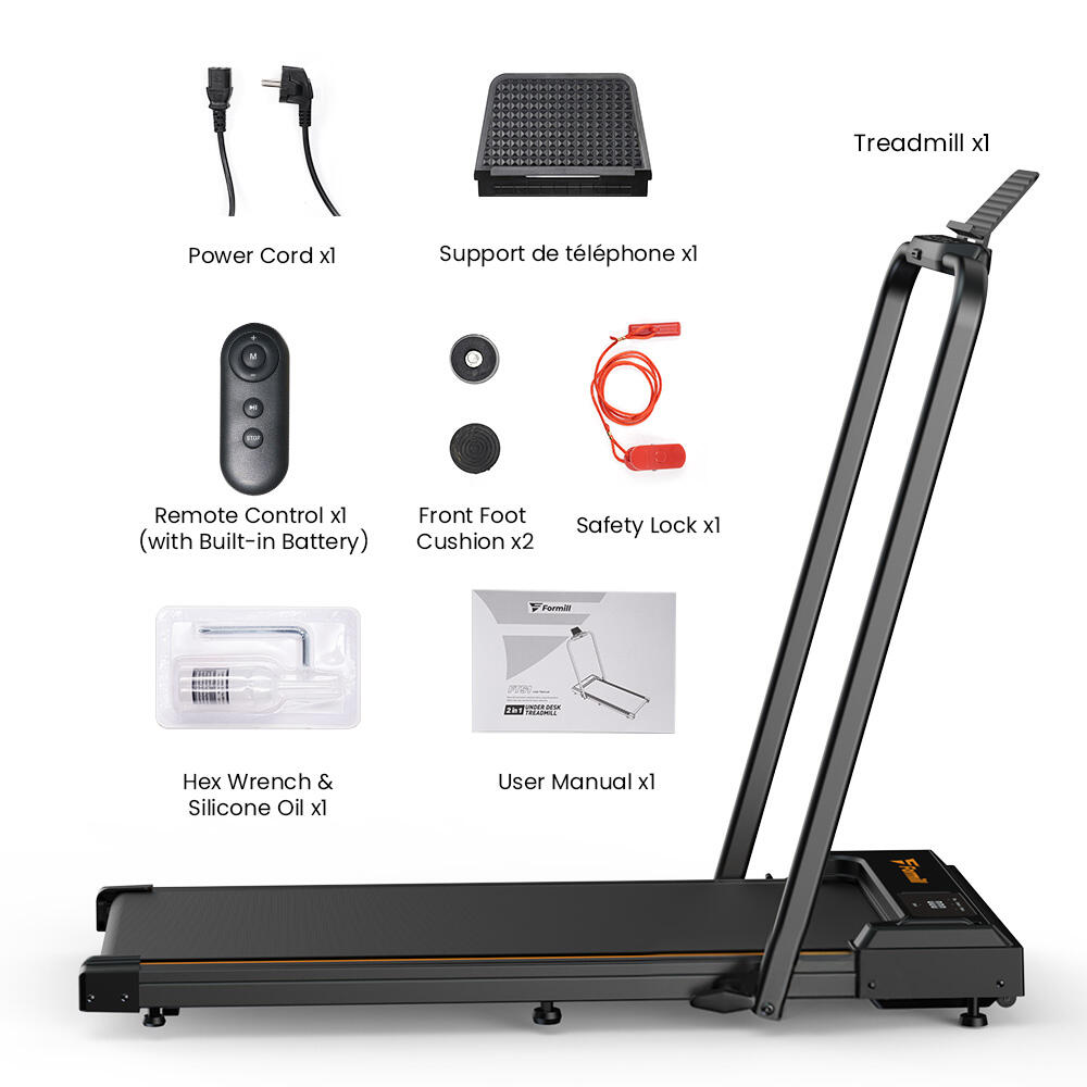 Bežecký pás FT-51, motor s výkonom 2,5 HP, LED displej, maximálna nosnosť 120 kg 5/7