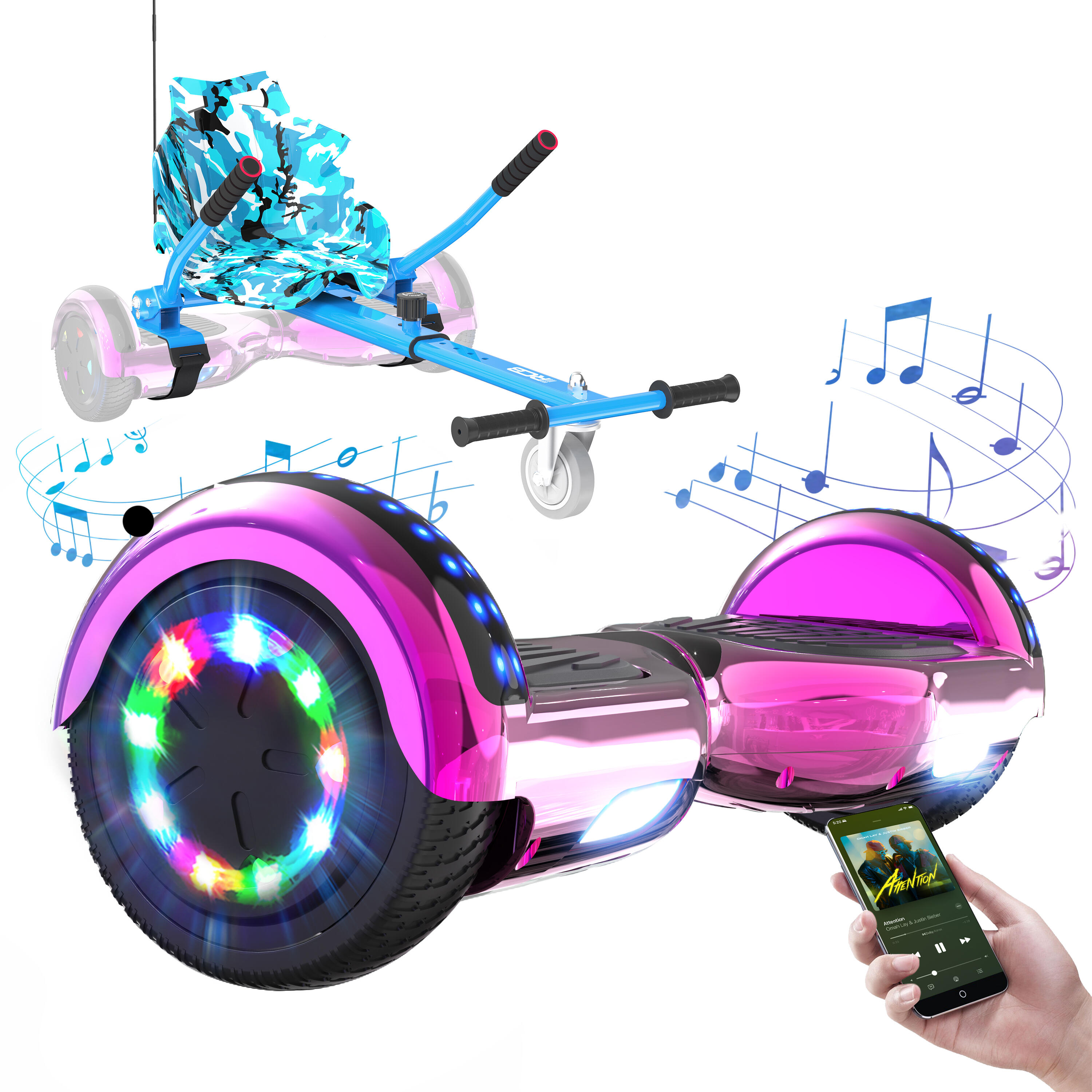 Hoverboard e hoverkart gyropode 6.5 polegadas rcb-wj1