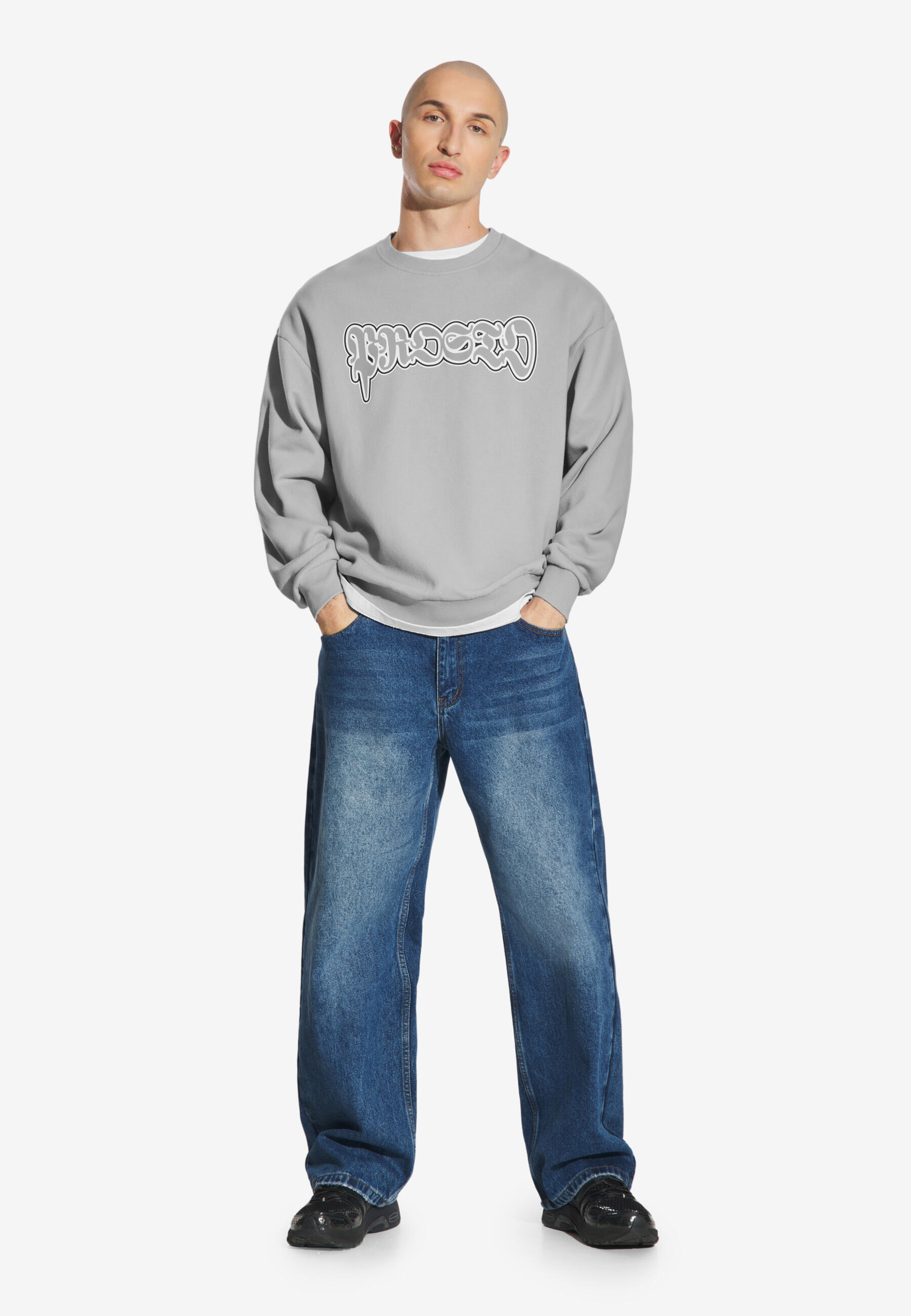 Bluza sportowa męska Prosto Graffiti Logo bez kaptura 2/6