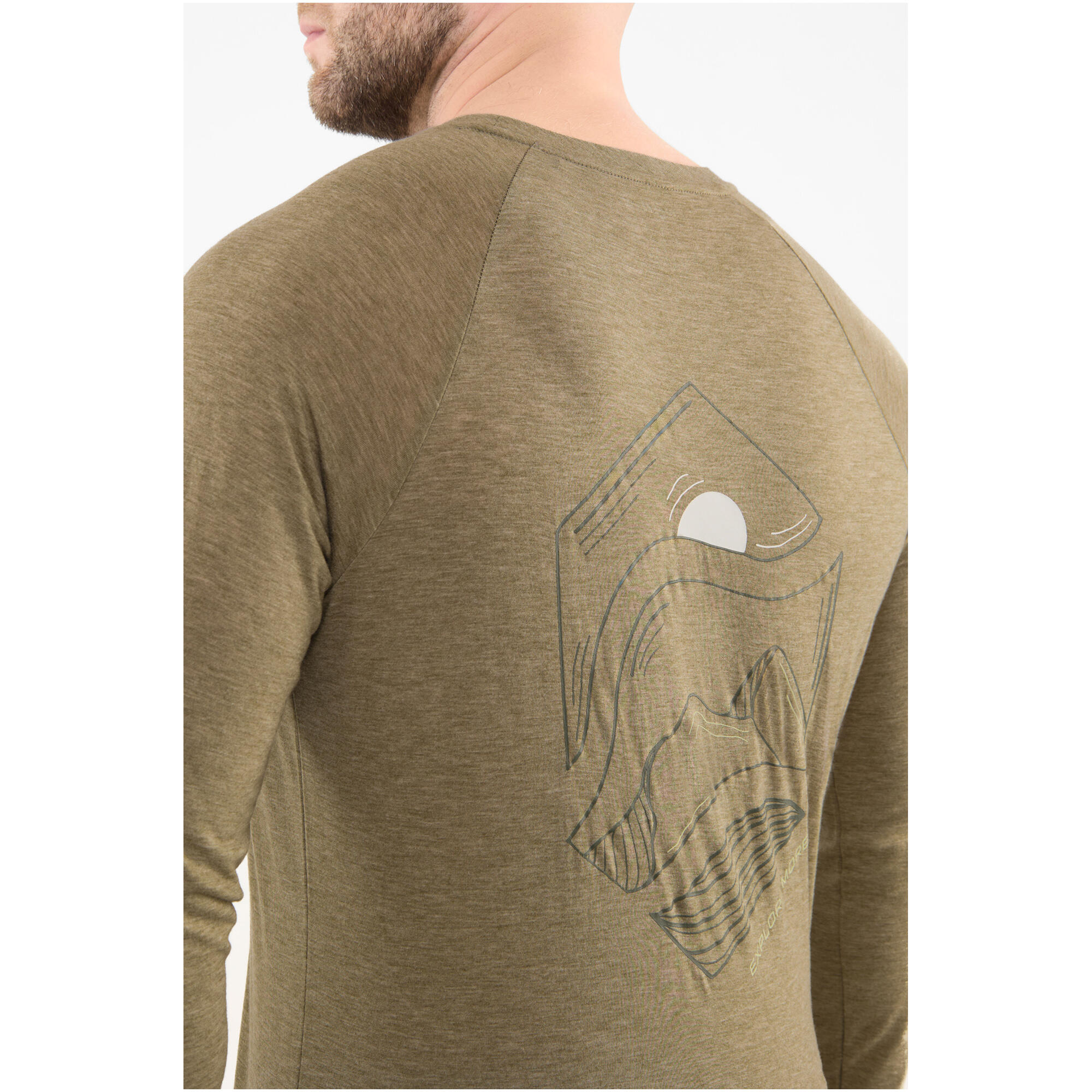 Koszulka męska Andali Ls - Olive 6/7