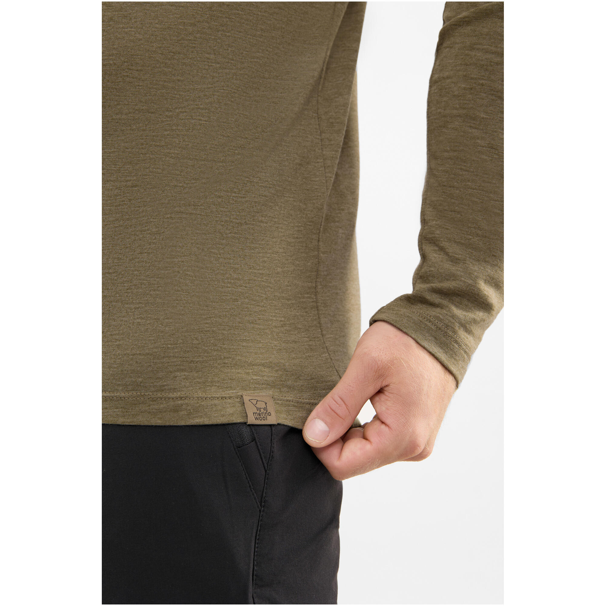 Koszulka męska Andali Ls - Olive 5/7