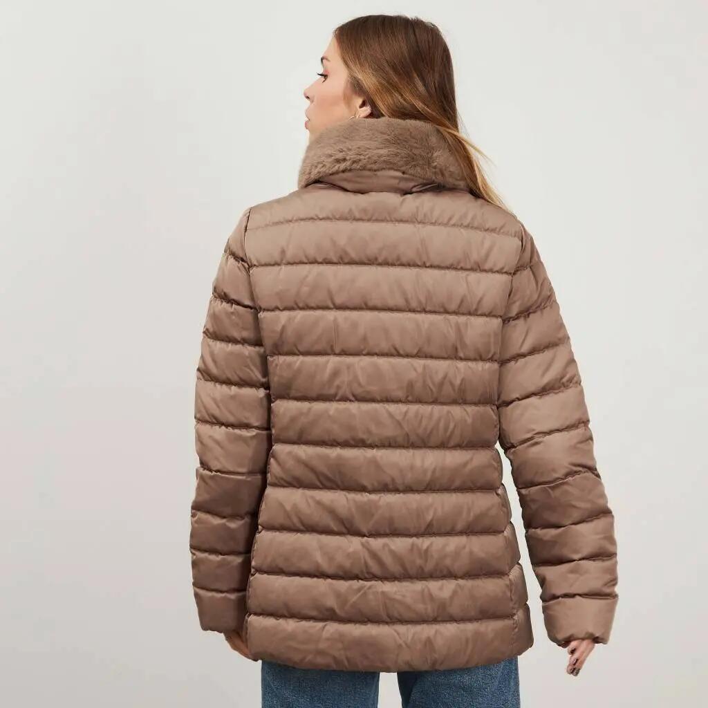 Kurtka GEOX BETTANIE MID JKT Brązowy 4/5