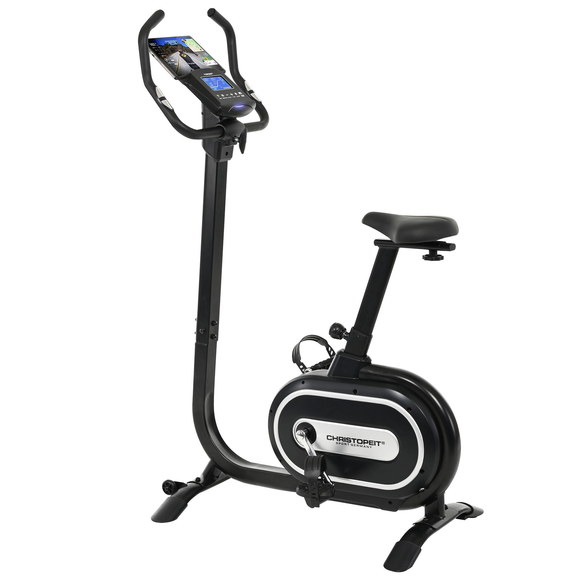 Christopeit - Vélo D'Appartement Ergomètre - 32 Niveaux De Résistance - 120kg - Et 5.1 - Vélo D'Appartement - Noir - Taille Unique - Decathlon
