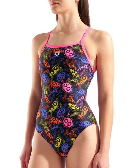 Maillot Arena Sea Turtles Lightdrop - Noir/Multicolore - UK 26