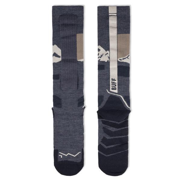 Calcetines HW lana merino extra largos Unisex Buff Azul oscuro 3/3