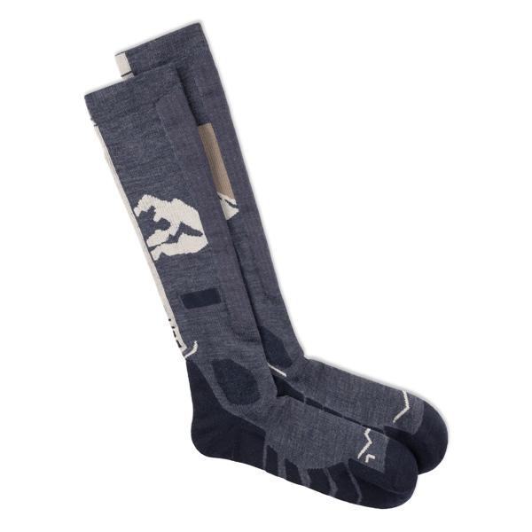 Calcetines HW lana merino extra largos Unisex Buff Azul oscuro 2/3