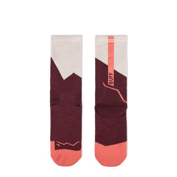 Calcetines MW lana merino caña alta Unisex Buff Rojo 3/3