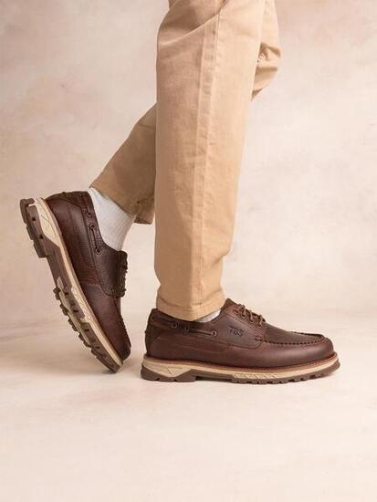 Chaussures bateau Homme MERCURY Marron