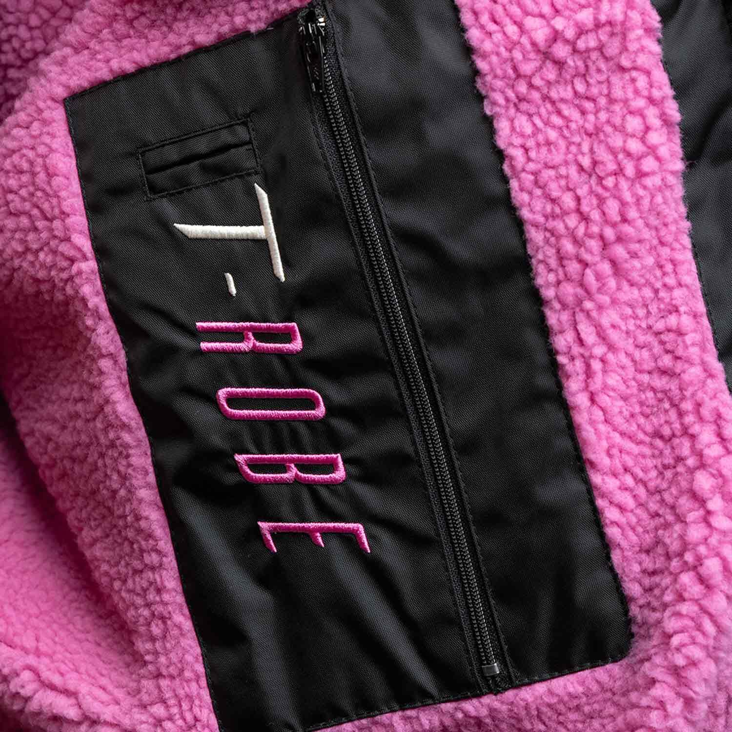 T-Robe Weerbestendige Kamerjas - Zwart en Roze - Volwassenen - Extra Klein 3/7